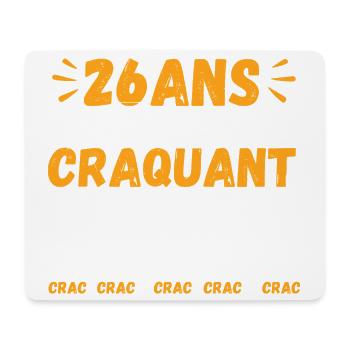26 Jahre alt, immer noch als niedlicher Humor-Witz - Mousepad (Querformat) - Weiß - Vorne
