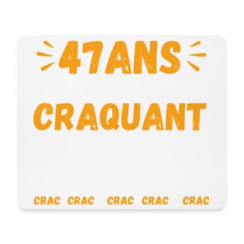 47 Ans Toujours Aussi Craquant Humour Crac - Tapis de souris (format paysage) - blanc - Devant