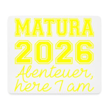 Matura 2026 Spruch - Mouse Pad (horizontal) - white - Front