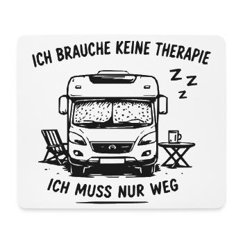Vanlife Flucht Auszeit - Mousepad (Querformat) - Weiß - Vorne