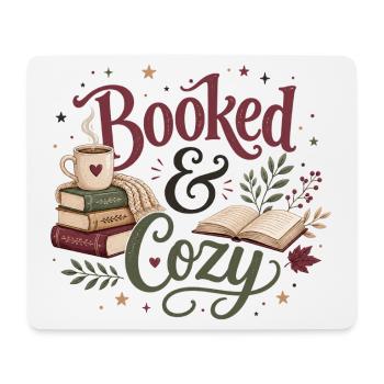 Booked & Cozy Autumn Harvest - Mouse Pad (horizontal) - white - Front