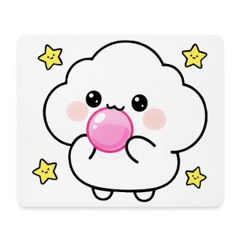Kawaii Cloud Bubblegum Puff - Mouse Pad (horizontal) - white - Front
