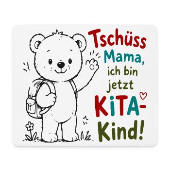 Kita Abschiedsbär mit Gruß - Mousepad (Querformat) - Weiß - Vorne