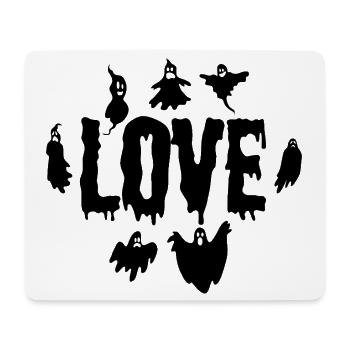 Halloween LOVE Halloween Pumpkin Ghost - Mousepad (Querformat) - Weiß - Vorne
