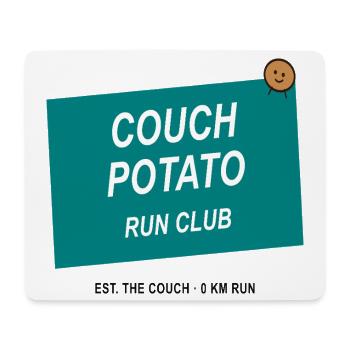 Couch Potato Laufclub - Mousepad (Querformat) - Weiß - Vorne