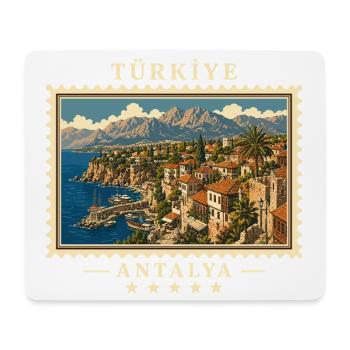 Türkiye Antalya Vintage Reisemarke - Mousepad (Querformat) - Weiß - Vorne