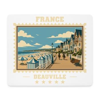 Frankreich Vintage Reisemarke - Mousepad (Querformat) - Weiß - Vorne