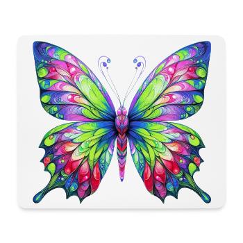 Schmetterling - Mousepad (Querformat) - Weiß - Vorne