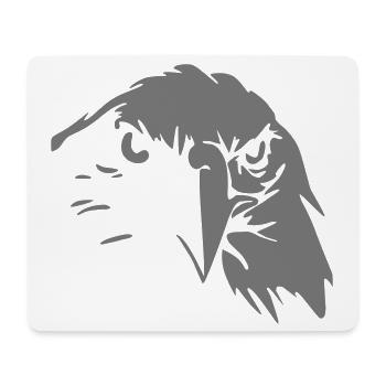 Greifvogel - Mousepad (Querformat) - Weiß - Vorne