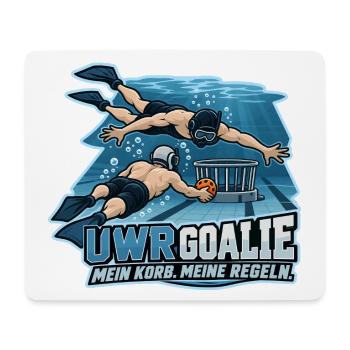 Unterwasser Rugby Goalie - Mousepad (Querformat) - Weiß - Vorne