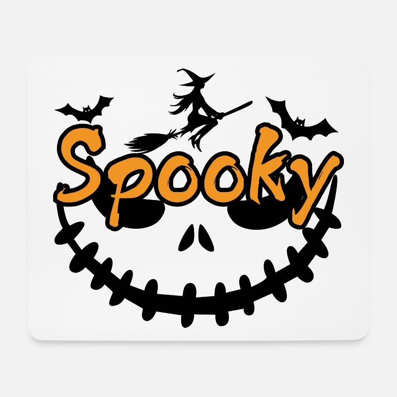 Spooky - Mousepad (Querformat) - Weiß