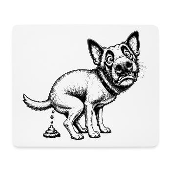 canine - Mouse Pad (horizontal) - white - Front