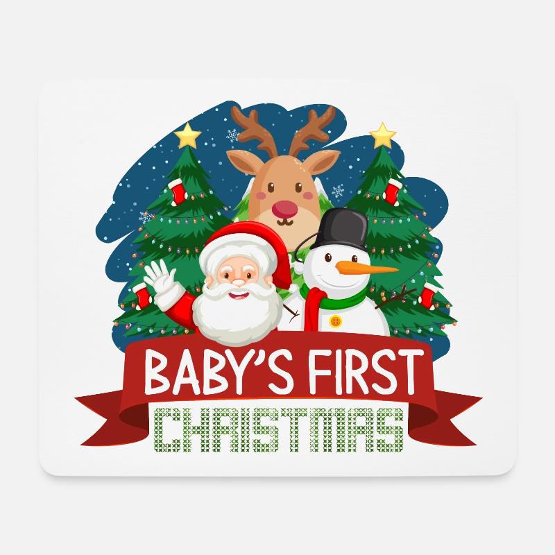 Baby s First Christmas Gift - Mouse Pad (horizontal) - white