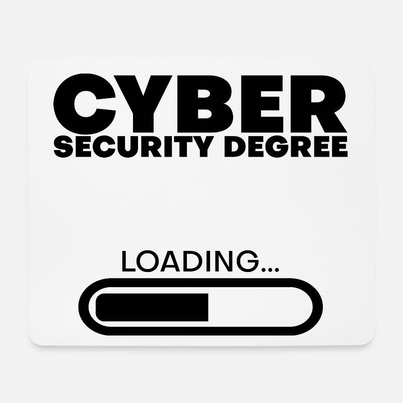 Cyber Security Degree Loading 4 - Mousepad (Querformat) - Weiß
