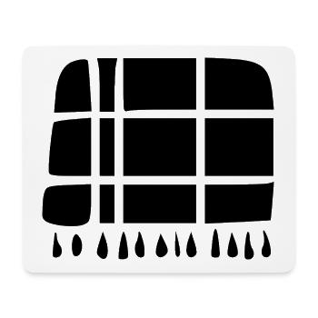 Wolldecke nähen stricken Geschenk - Mousepad (Querformat) - Weiß - Vorne