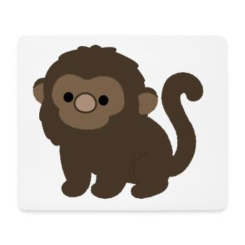 Neugieriger Heulaffe - Mousepad (Querformat) - Weiß - Vorne