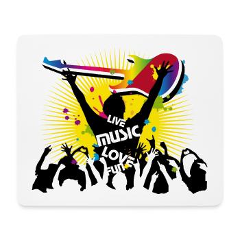 Festival visitors - Mouse Pad (horizontal) - white - Front