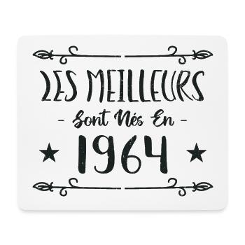 Les meilleurs sont nés en 1964 - Tapis de souris (format paysage) - blanc - Devant