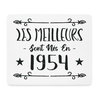 Les meilleurs sont nés en 1954 - Tapis de souris (format paysage) - blanc - Devant