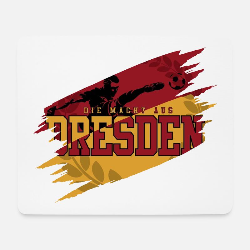 Fussball Dresden Fan Familie - Mousepad (Querformat) - Weiß