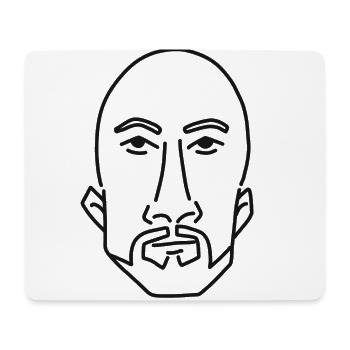 Cooler Typ - Mousepad (Querformat) - Weiß - Vorne