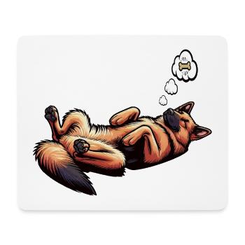 Berger allemand Chiens de berger Chiens de berger - Tapis de souris (format paysage) - blanc - Devant