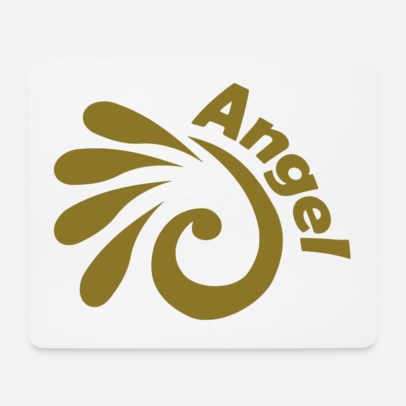 Angel - Mousepad (Querformat) - Weiß