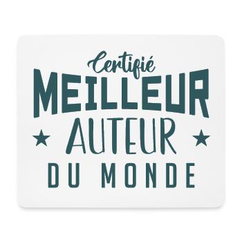 Certifié le meilleur Auteur du monde - Tapis de souris (format paysage) - blanc - Devant