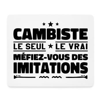 Cambiste le seul Cambiste le vrai Cambiste - Tapis de souris (format paysage) - blanc - Devant