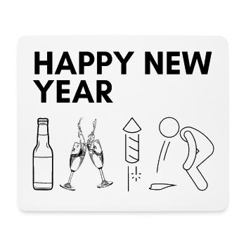 Silvester | Party | Feiern | New Year | Drinken - Mousepad (Querformat) - Weiß - Vorne