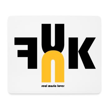 FUNK - real music lover - musician - band - Mouse Pad (horizontal) - white - Front