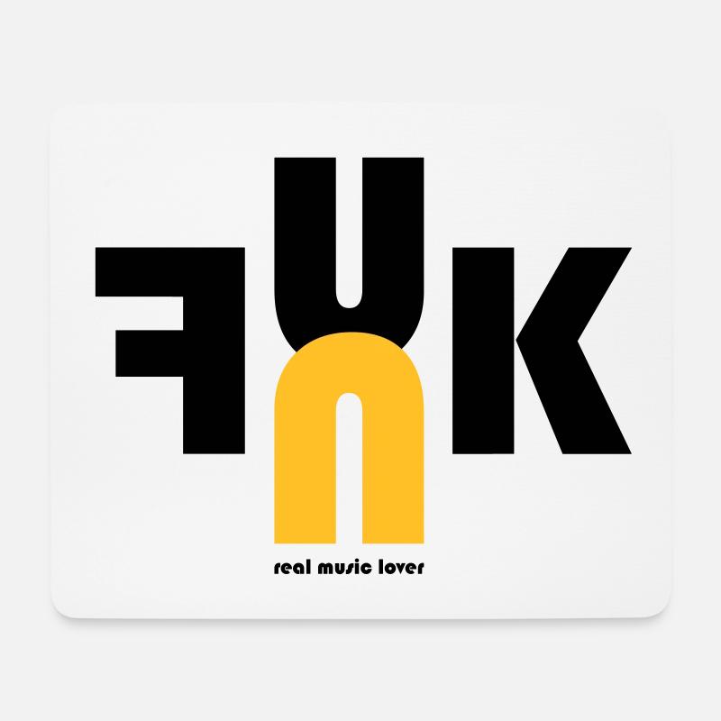 FUNK - real music lover - Musiker - Band - Mousepad (Querformat) - Weiß