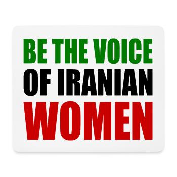 Be the voice of iranian women - Mousepad (Querformat) - Weiß - Vorne