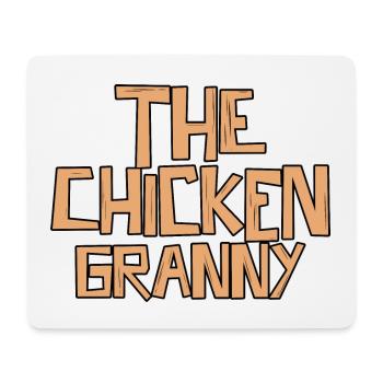 The Chicken Granny 3 - Mousepad (Querformat) - Weiß - Vorne