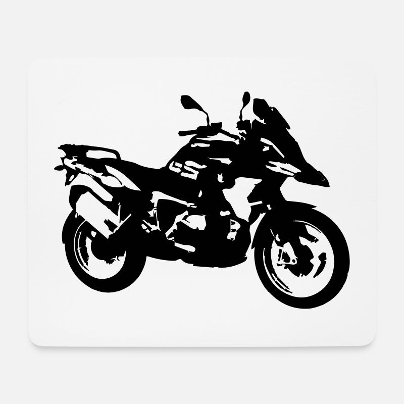 R1250 GS_einfarbig - Mousepad (Querformat) - Weiß