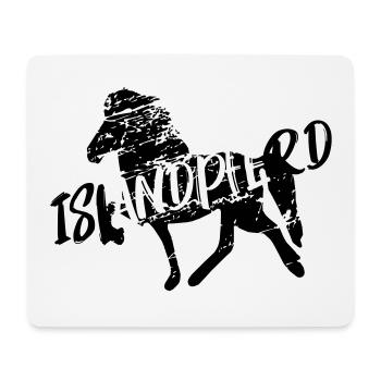 Icelandic Horse: Islandpferd Pferd Pony Merch - Mousepad (Querformat) - Weiß - Vorne