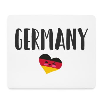 Allemagne Maillot de football Drapeau allemand - Tapis de souris (format paysage) - blanc - Devant