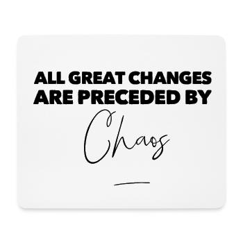 T-shirt design - tous les grands changements - Tapis de souris (format paysage) - blanc - Devant