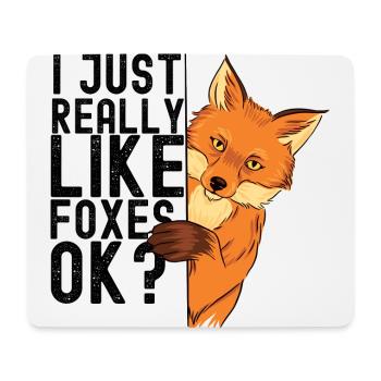 Fuchs - Mousepad (Querformat) - Weiß - Vorne
