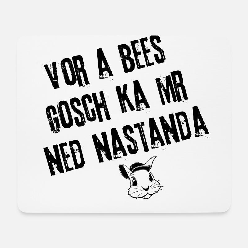 Klare Ansage | Redewendung - Mousepad (Querformat) - Weiß