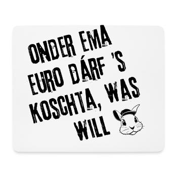 Spar-Gsälz | Redewendung - Mousepad (Querformat) - Weiß - Vorne