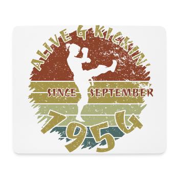 70. Geburtstag Alive and kickin since 09/1954 - Mouse Pad (horizontal) - white - Front