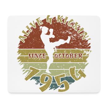70. Geburtstag Alive and kickin since 10/1954 - Mouse Pad (horizontal) - white - Front