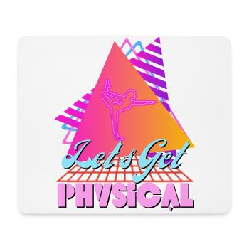 Let's Get Physical For A Fitness 80's - Tapis de souris (format paysage) - blanc - Devant