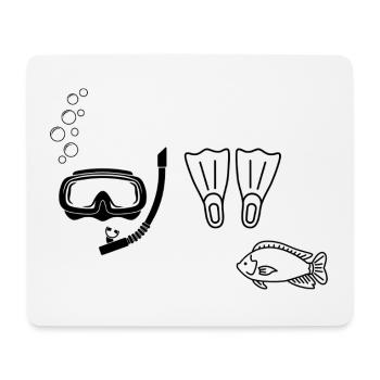 Scuba diving - gift idea - Mouse Pad (horizontal) - white - Front