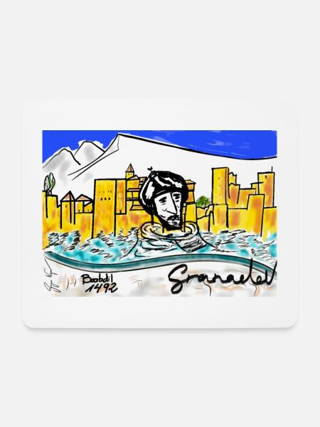 GESCHICHTE VON GRANADA - Mousepad (Querformat) - Weiß