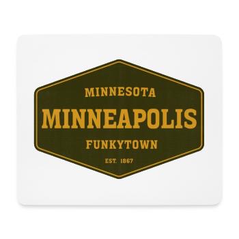 Minneapolis - Tapis de souris (format paysage) - blanc - Devant