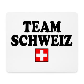 Team schweiz - Mousepad (Querformat) - Weiß - Vorne