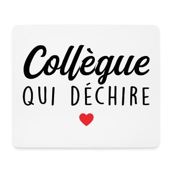Collègue Qui Déchire - Tapis de souris (format paysage) - blanc - Devant