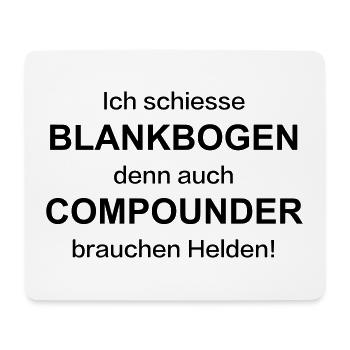 compoundhelden - Mousepad (Querformat) - Weiß - Vorne